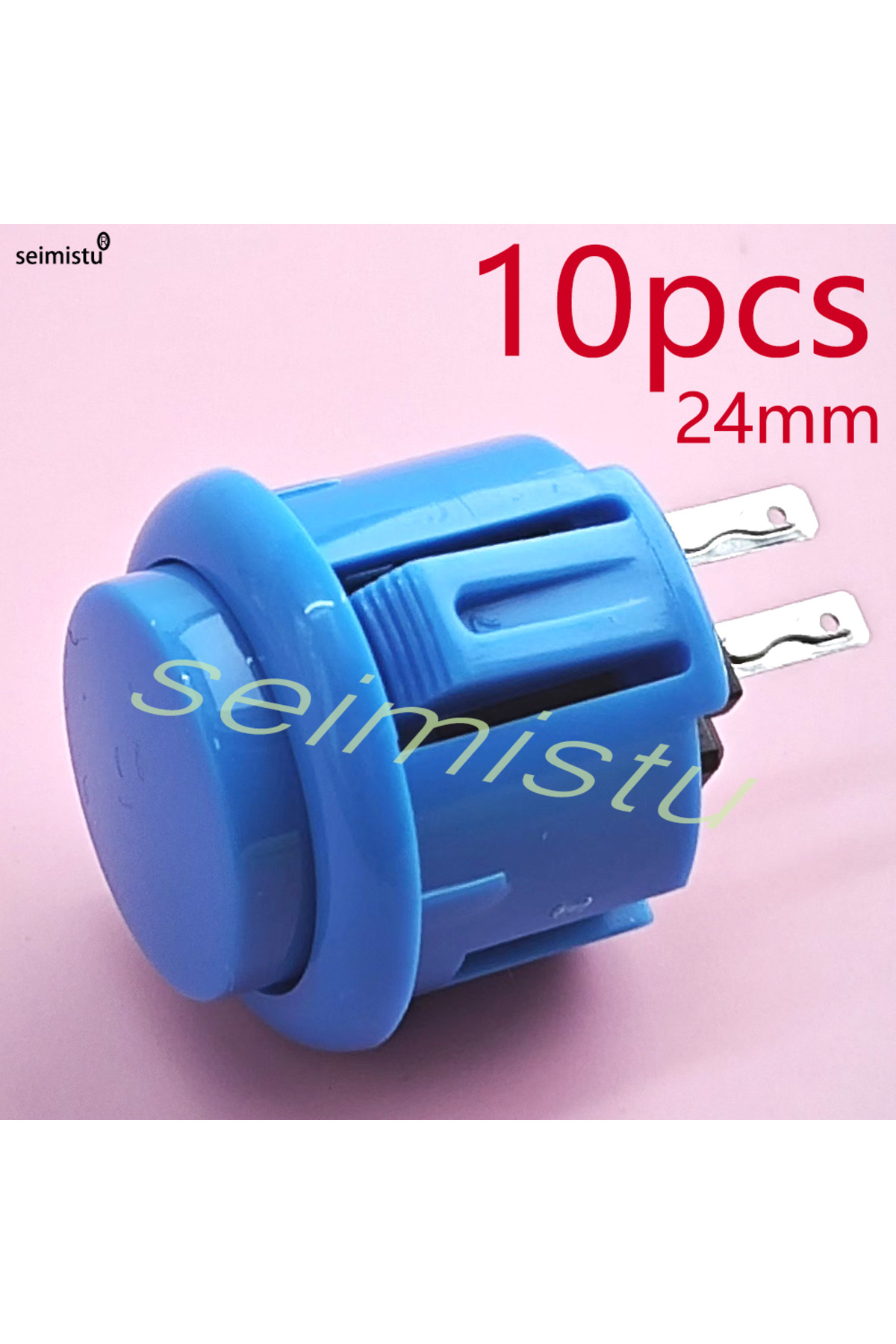 Choice-10pcs-24mm--blue 10pcs Arcade Push Button, Sanwa Hitachi Controller, Neo Geo, Arcade Joystick, Diy K 1