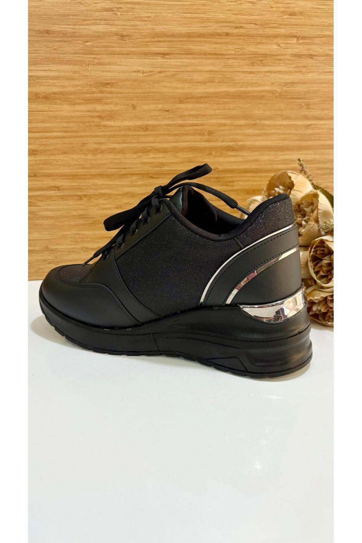 PUNTO-333075   Glitter Heeled Stylish Sneakers 7