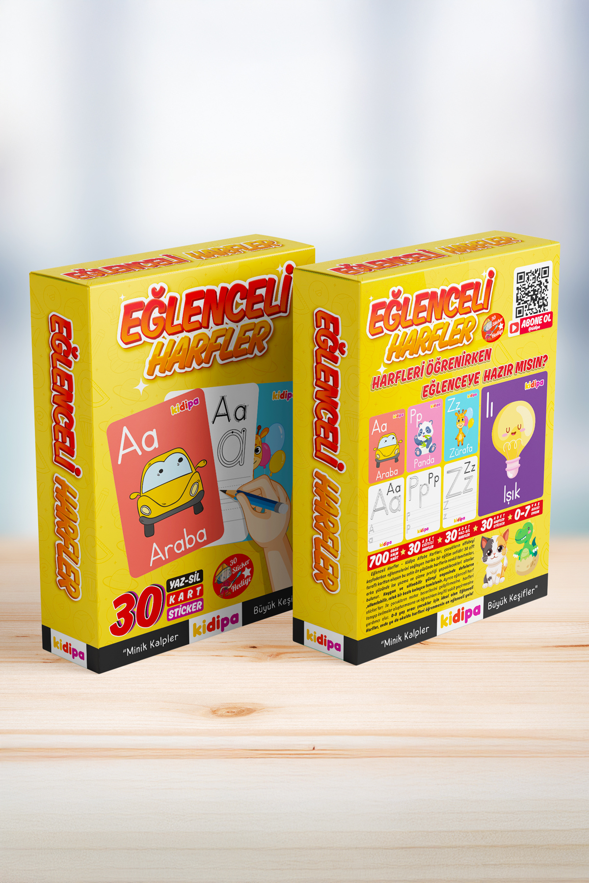 حروف سرگرم‌کننده – کارت‌های یادگیری و نوشتن Sil (۳۰ تکه) + ست برچسب حروف