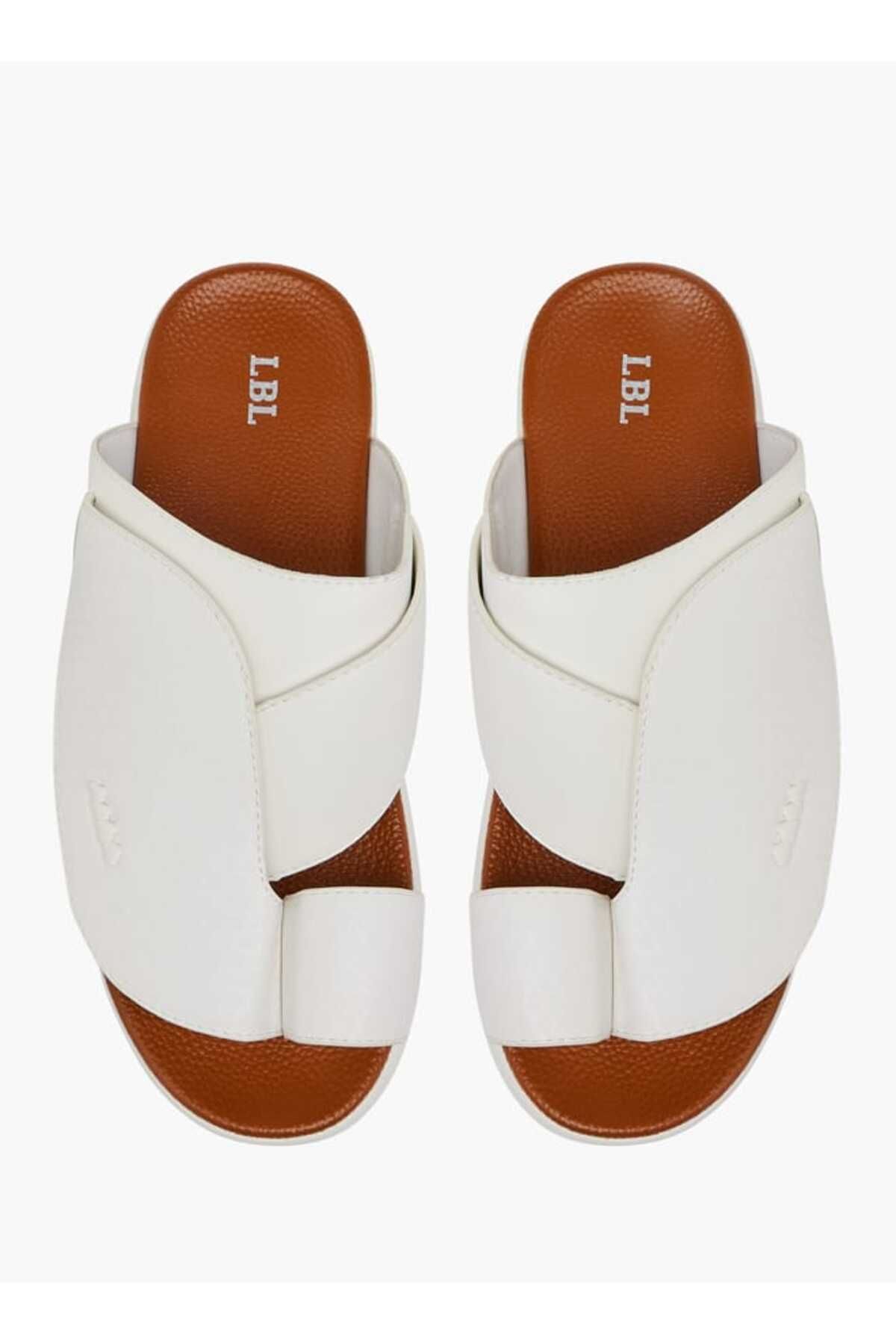 LBL by Shoexpress-Textured Slip-On Arabic Sandals with Toe Loop Detail 1
