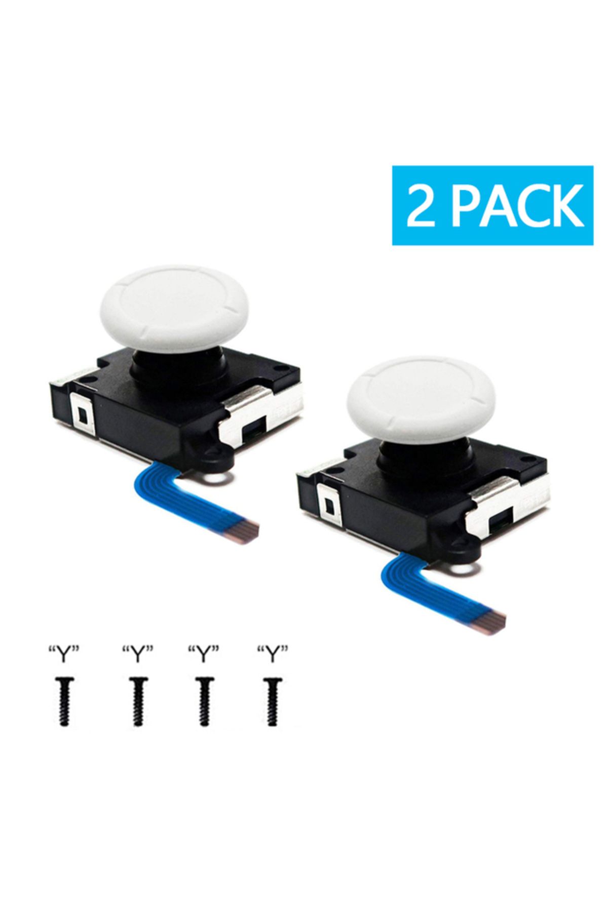 karbeen-2pcs White Original Replacement 3d Joystick For Nin-tendo Switch And Switch Lite 3d Joystick Analog 1