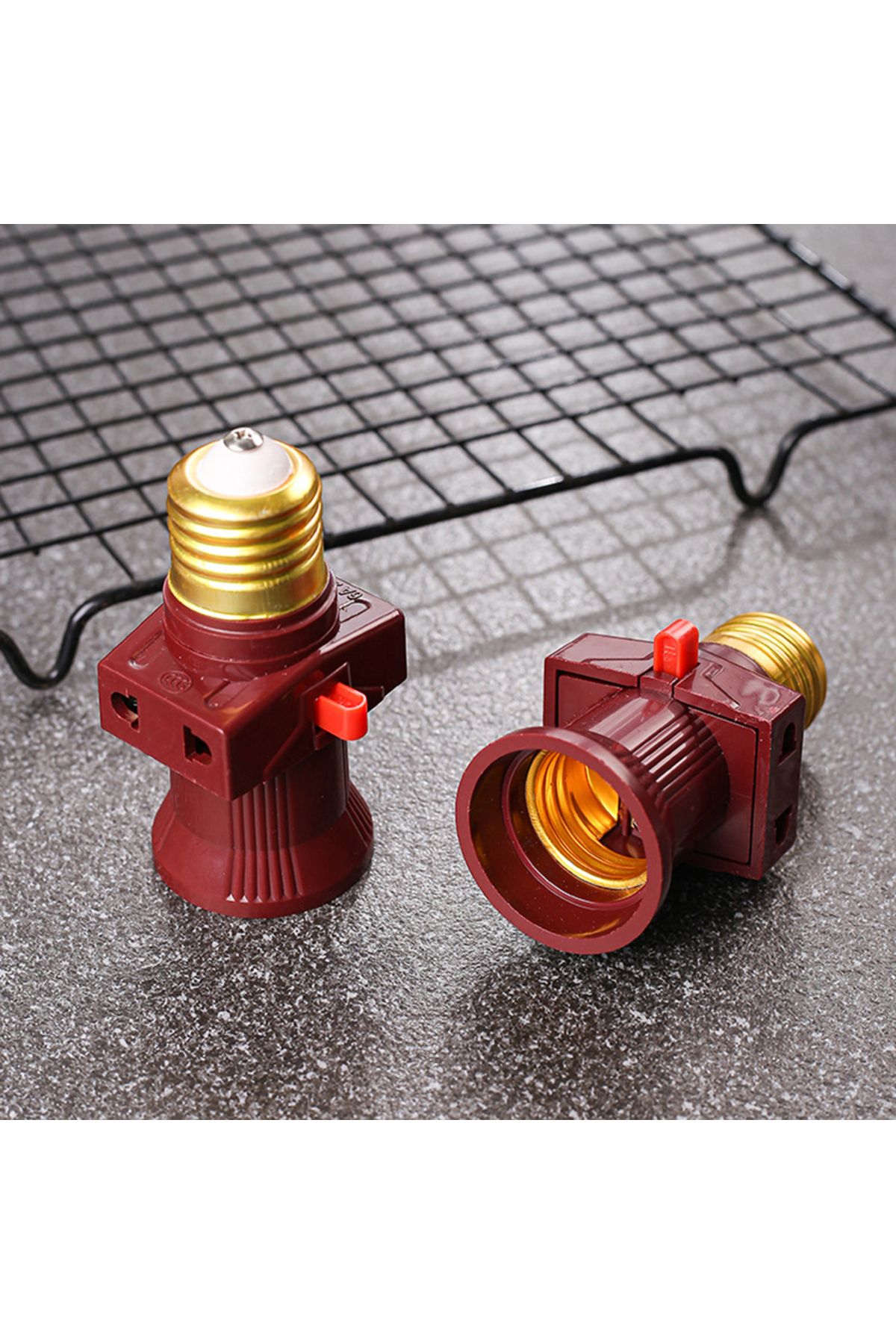 Choice-111V- 240V E27 Screw Bulb Holder Convert To With Switch Lamp Socket LED Bulb Adapter With Switch ... 5