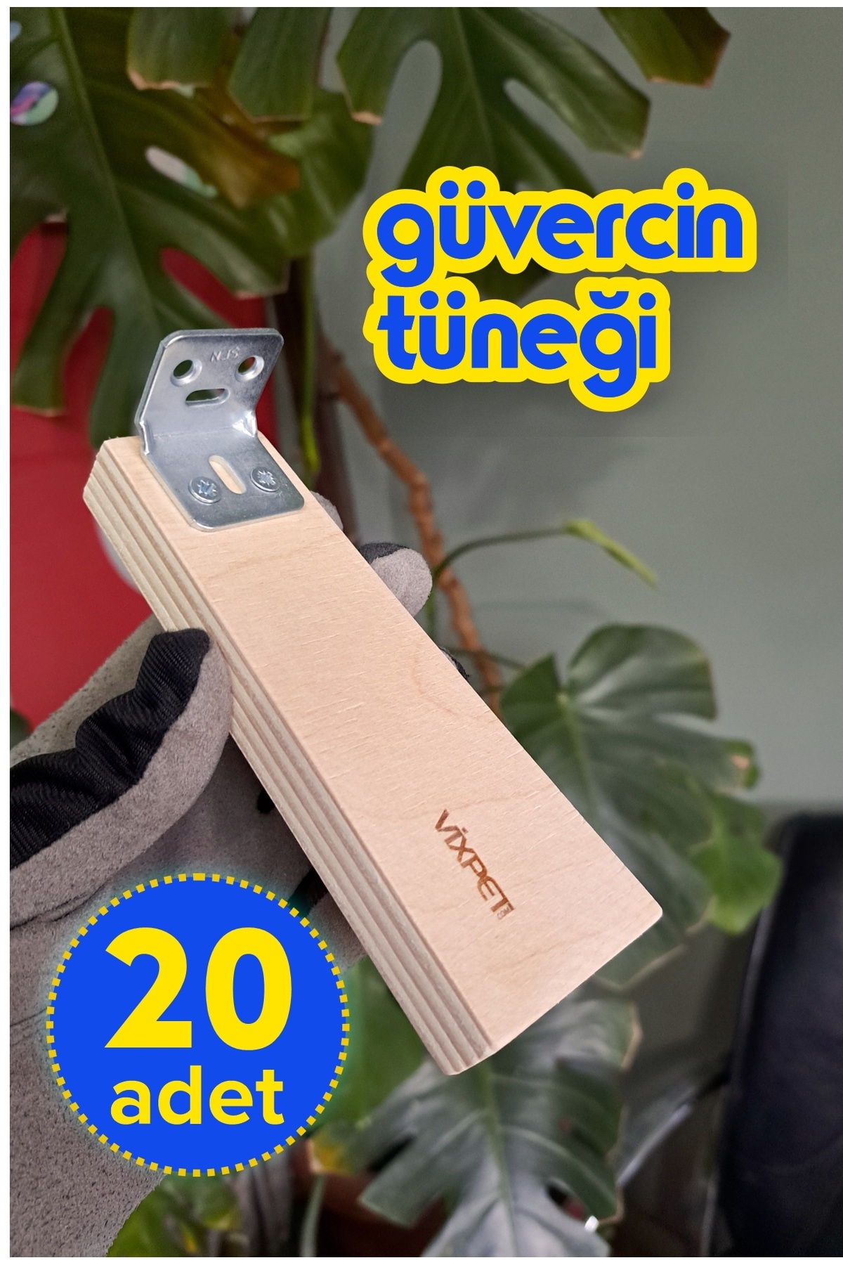 Vixpet SkyNest Ahşap Güvercin Tüneği 14 cm | 20 Adet | Bekar Tüneği | Ahşap Tünek | Dinlenme Tüneği