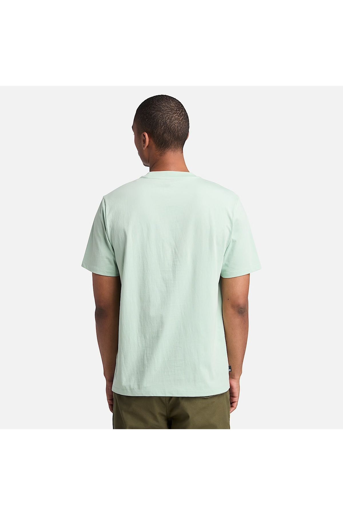 Timberland-Logo Printed Men's Green T-Shirt 4