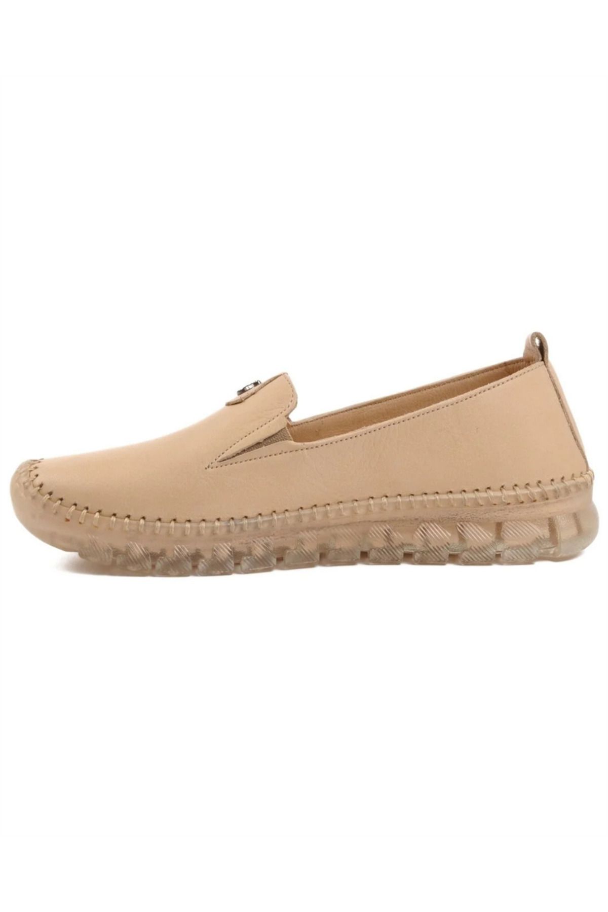 Voyager-9059 Zn Pantofi de damă, bej, din piele naturală Nata 2