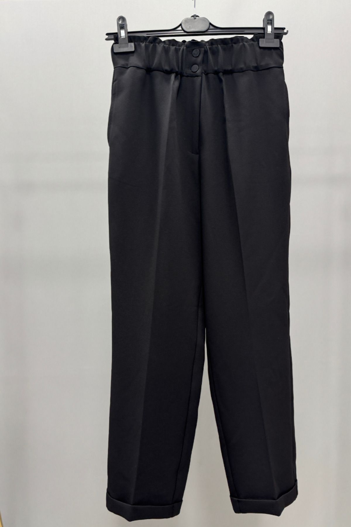 Sentez-Black 5514 - Thin Double Leg and Elastic Waist 1
