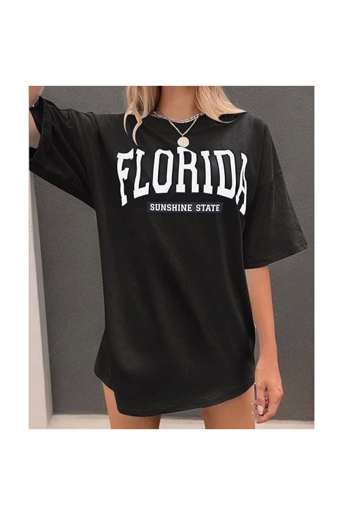 Narnuga Bisiklet Yaka Baskılı Tshirt
