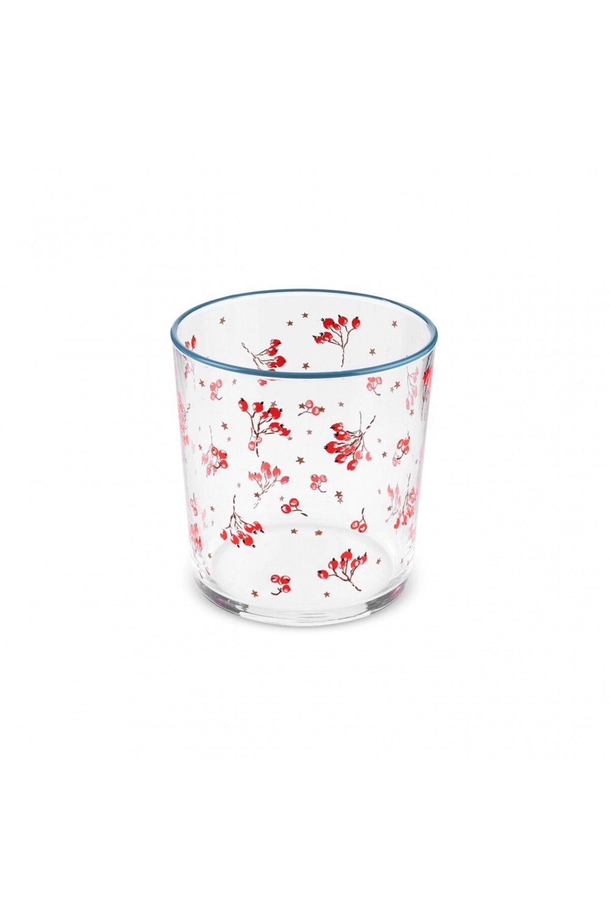 Karaca-Home Neujahr Weihnachten 3-teiliges Metzgerbesen-Glasbecher-Set, 380 ml, Mehrfarbig 6