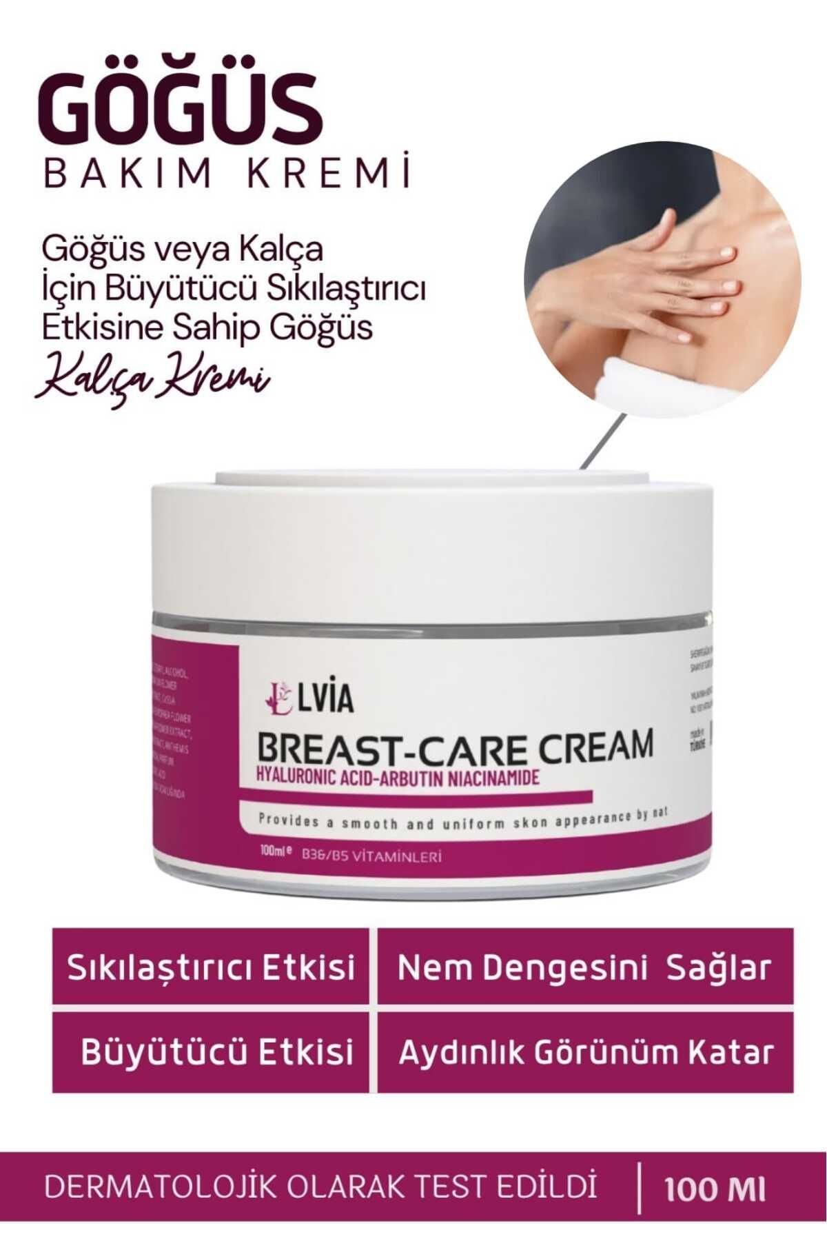 LVİA Göğüs Ve Kalça Büyütücü Şekillendirici, Dolgunlaştırıcı, Çatlak Giderici, Sıkılaştırıcı Krem 100 ml