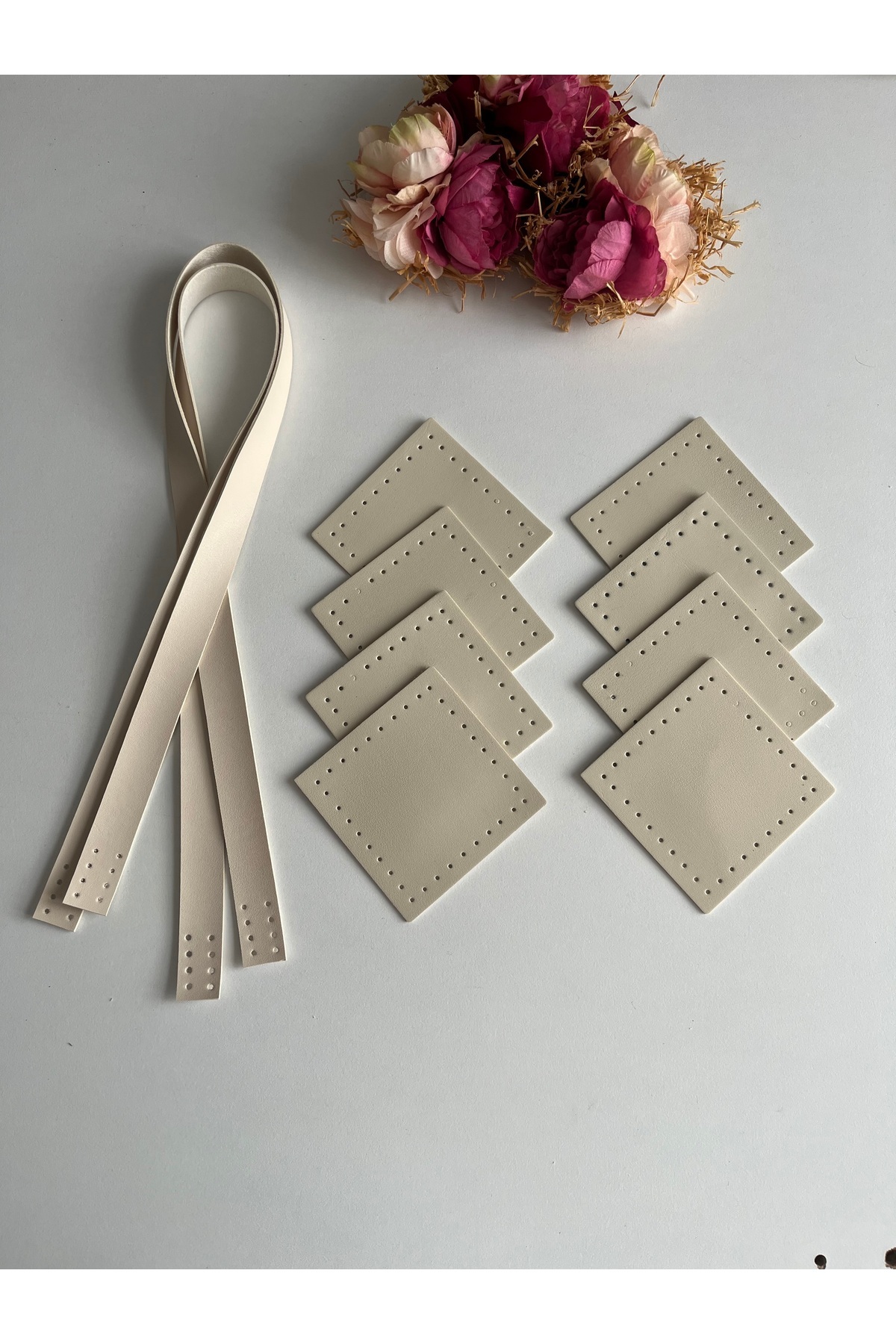 Square motif mesh bag set