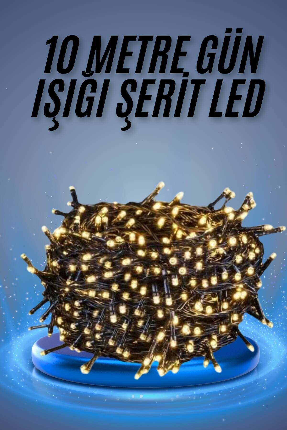 ASTRALTECH Led Işık Ağaç Süsleme Ampüllü Dekoratif Aydınlatma 10 Metre Gün Işığı