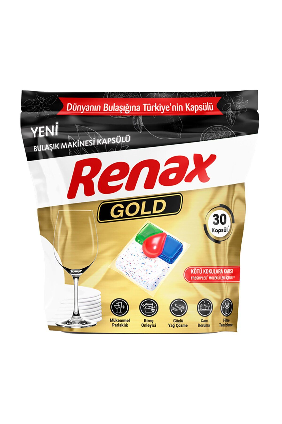 RENAX Gold Bulaşık Makinesi Kapsülü 30'lu 360 G
