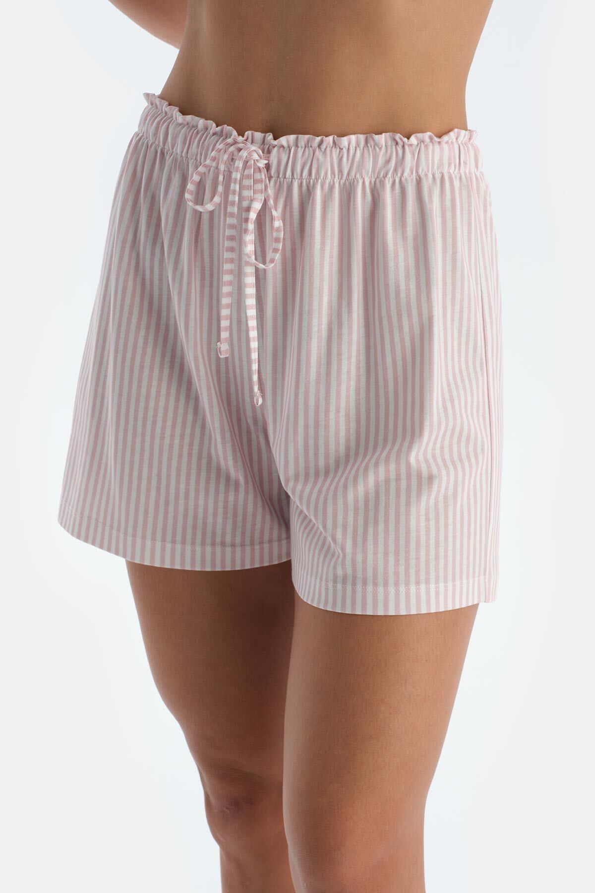 Dagi-Pink Combed Modal Double Shorts 8