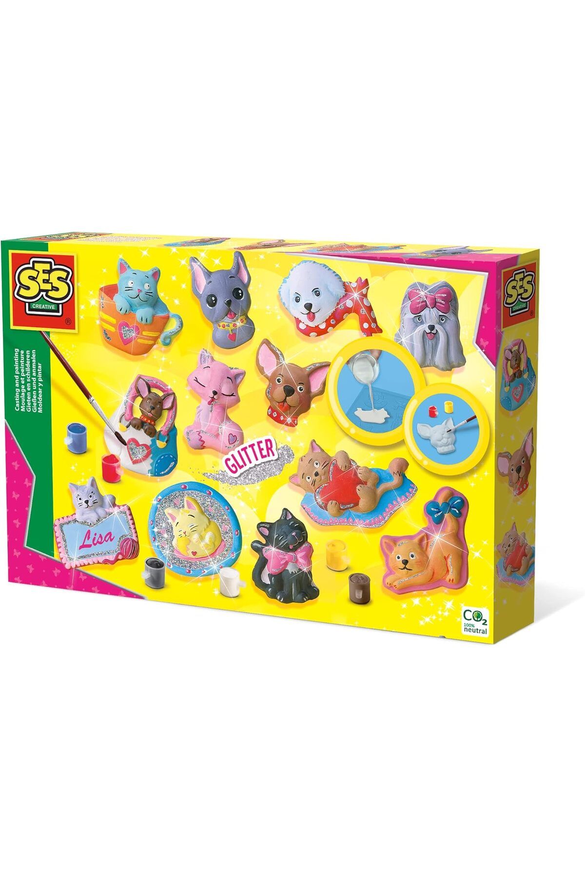 STOREMAX htpshopmx Creative Kalıba Dök ve Boya - Kediler ve Köpek str http 1092444