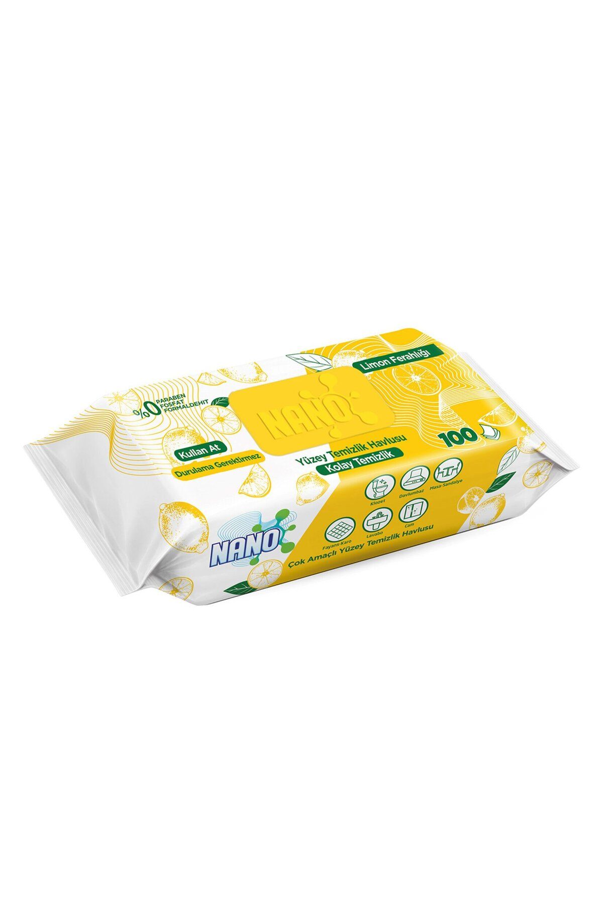 MATMEL Nano Yüzey Temizlik Havlusu Limon 100'lü