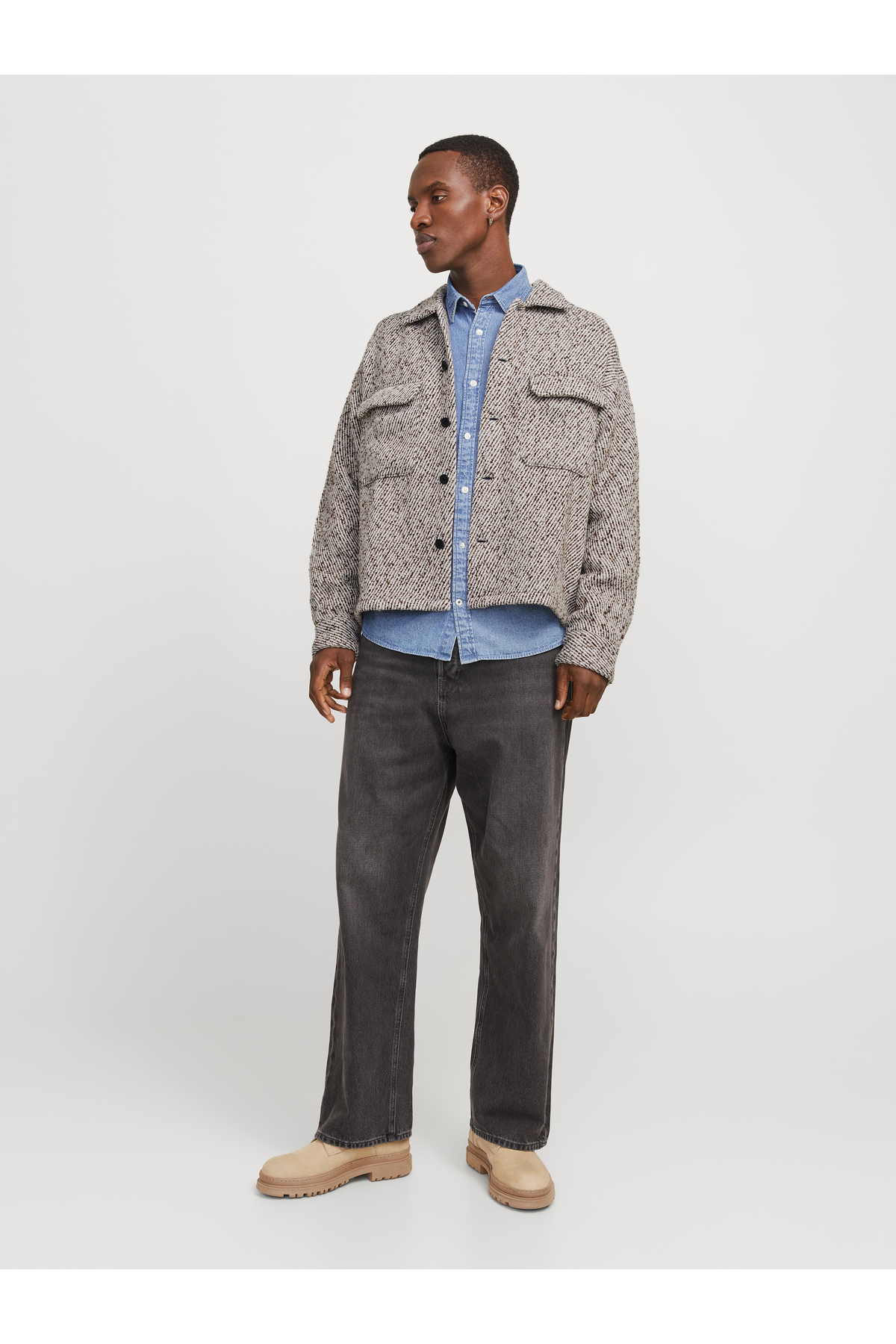 کت مردانه راسته آستین بلند | جک اند جونز Jack & Jones 12277481 - تصویر 3