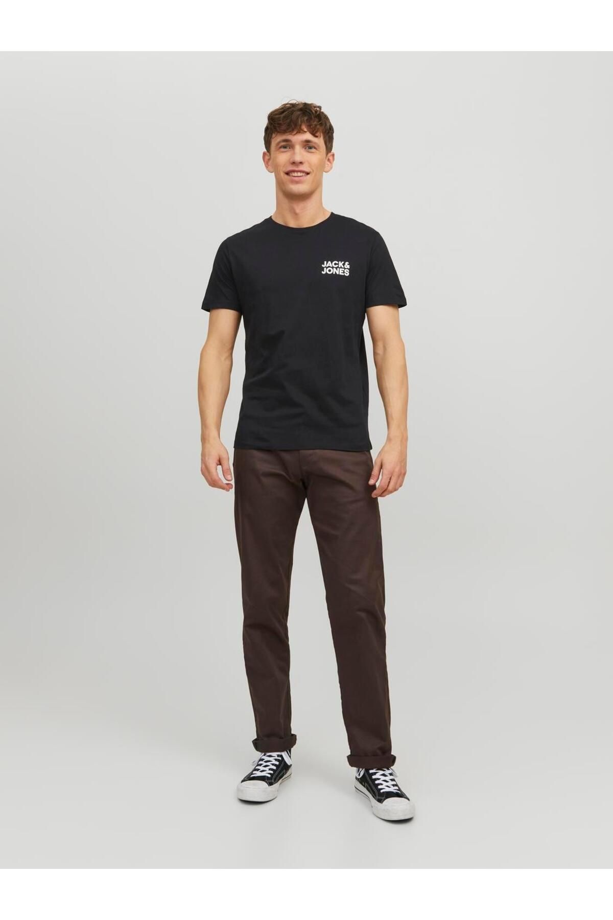 تی شرت ورزشی سیاه مردانه Jack & Jones مشکی JJECORP LOGO TEE SS O-NEC 101069463 Jack & Jones
