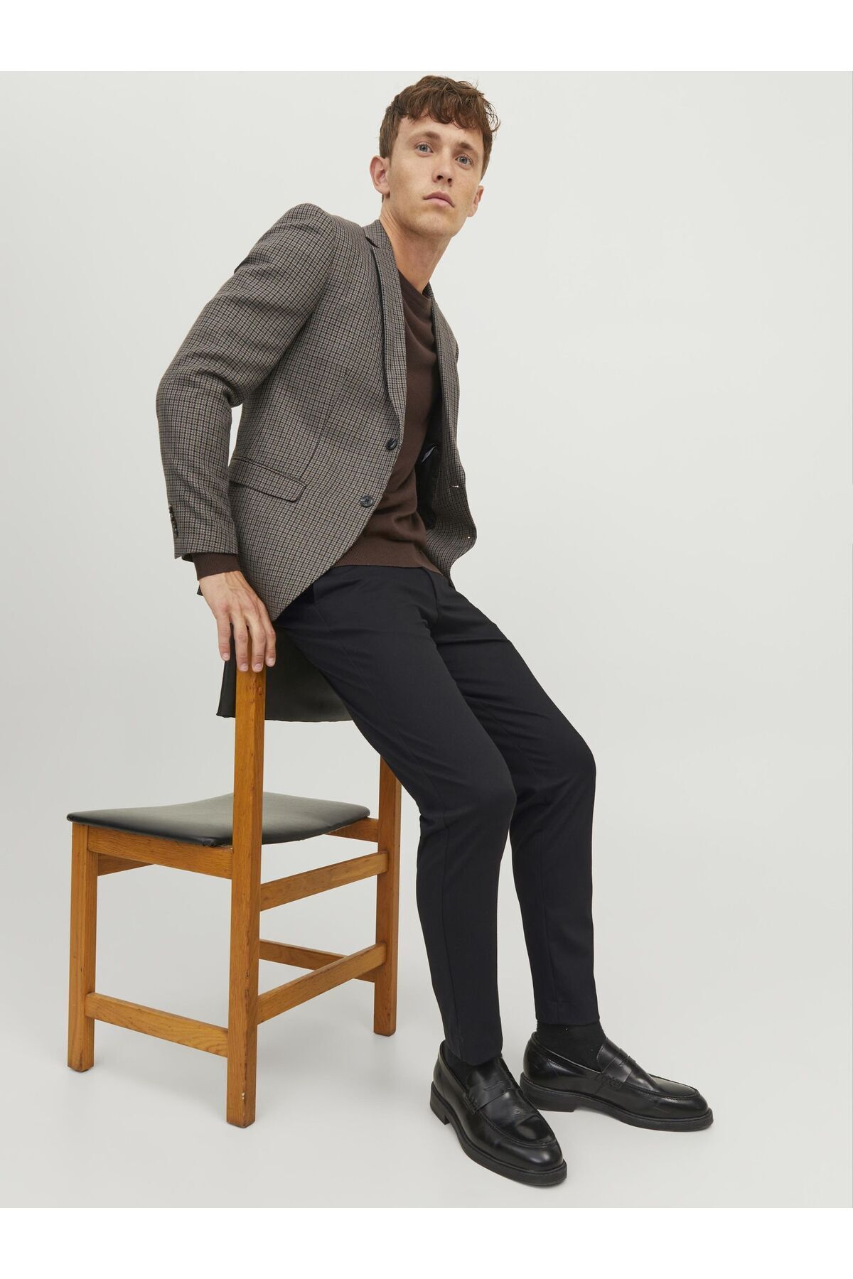 شلوار مردانه راسته فاق کوتاه | جک اند جونز Jack & Jones 12237523 - تصویر 3