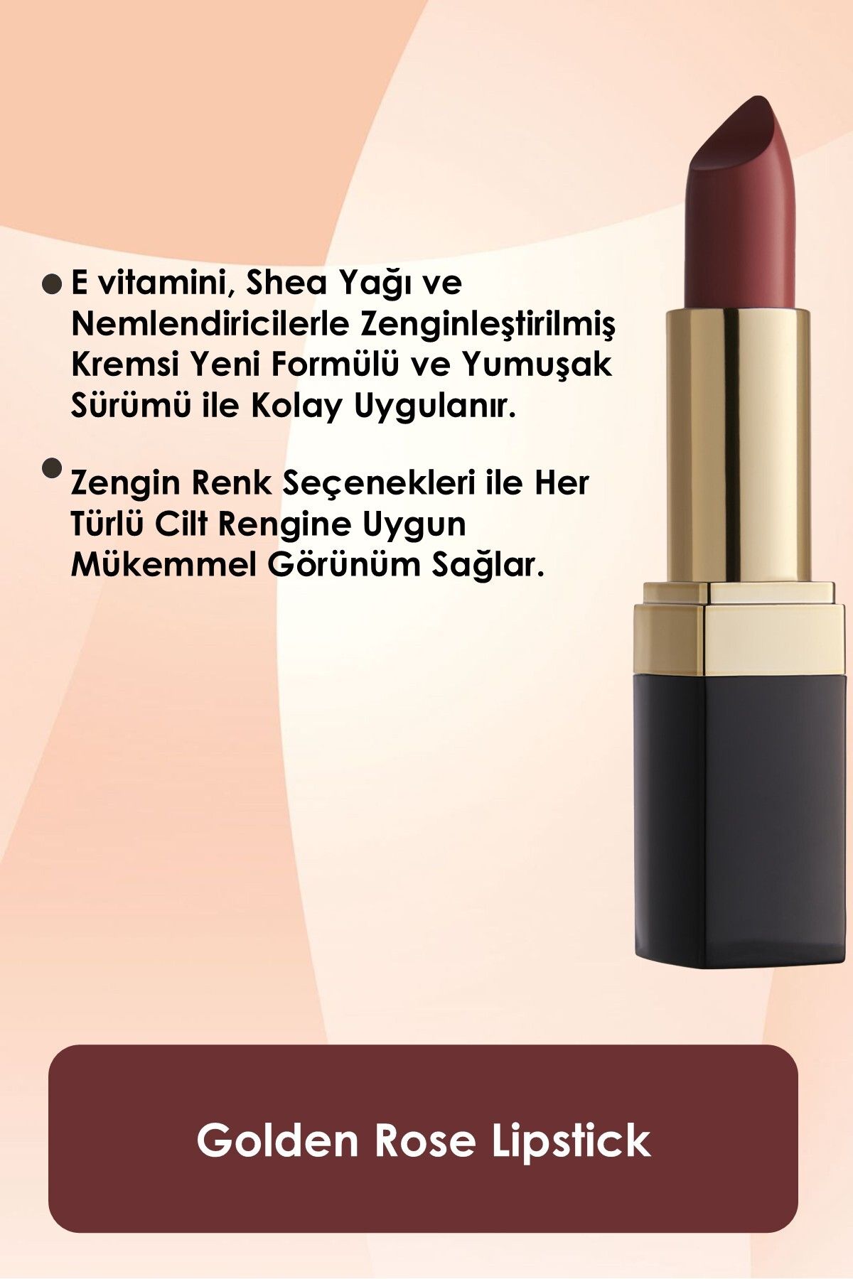رژ لب شماره: 54 - رژ لب - 8691190890544 Golden Rose