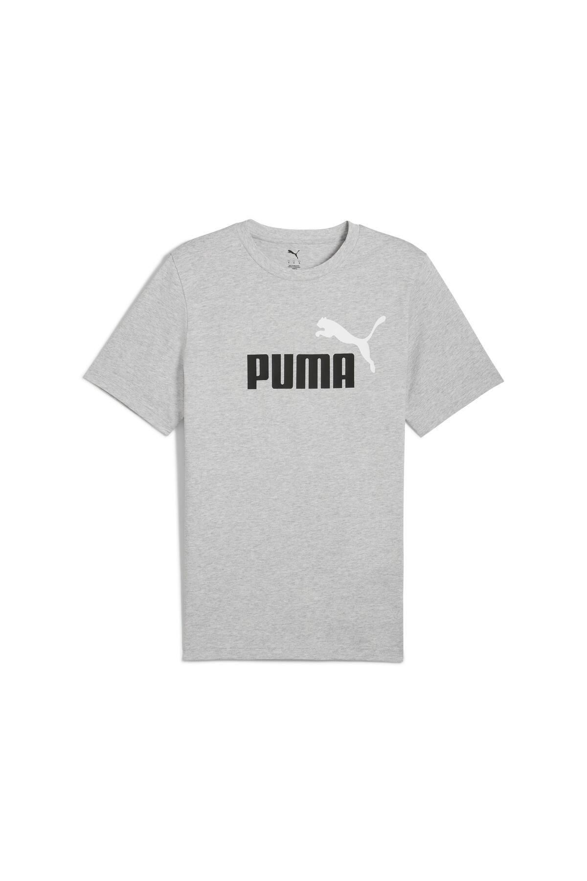 Puma-Ess 2 color no. 1 logo tee light gray he 4
