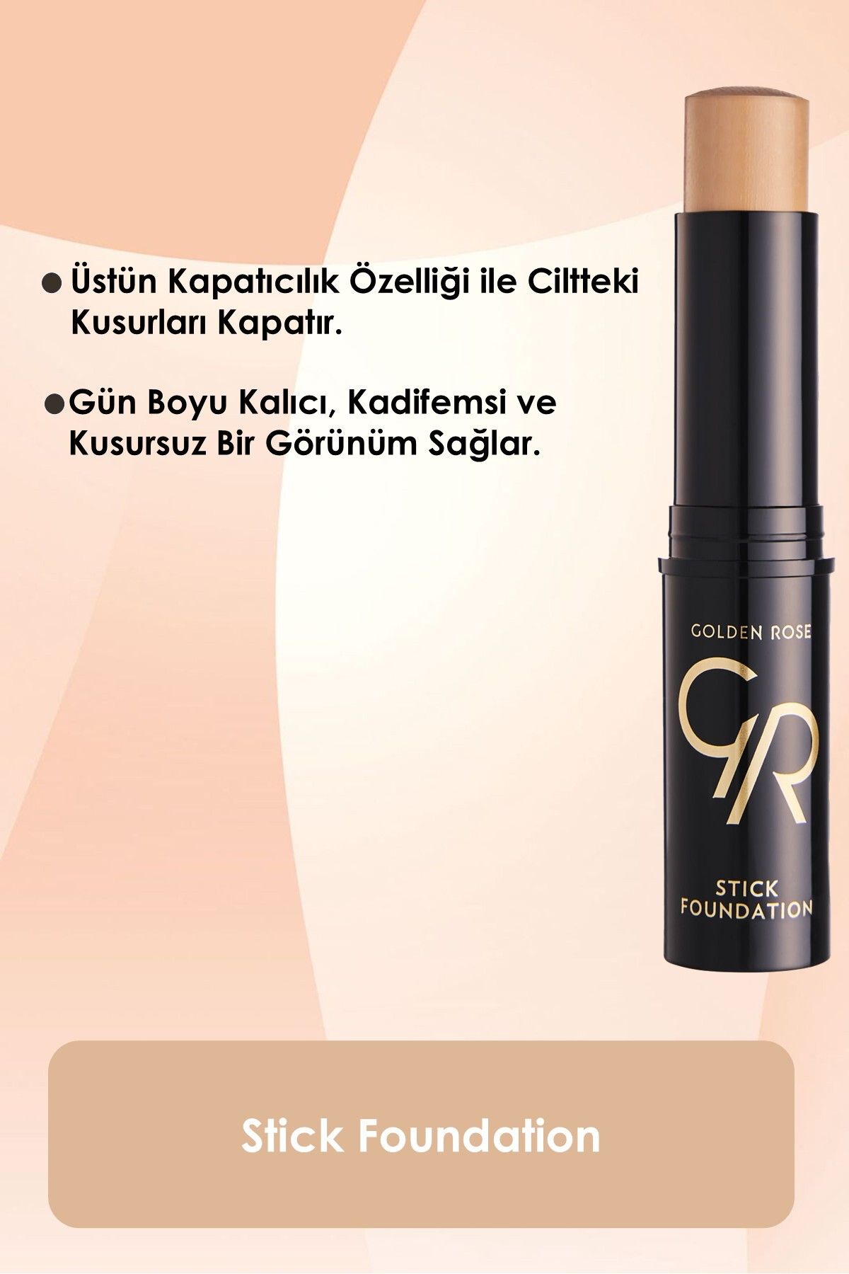 فونداسیون استیک شماره: 04 بژ - فونداسیون استیک - 8691190108045 Golden Rose