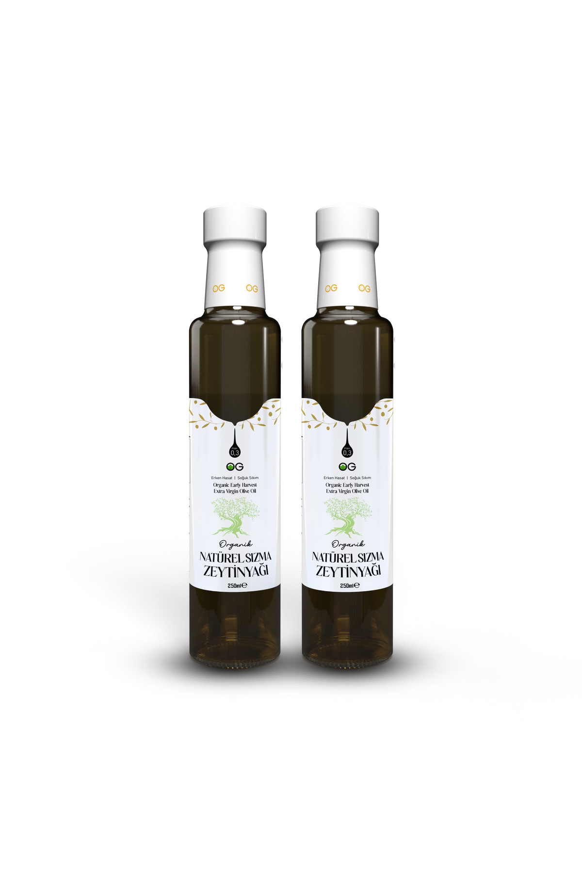 OG natural 2'li Organik Zeytinyağı 250 ml (Bebeklere uygun)