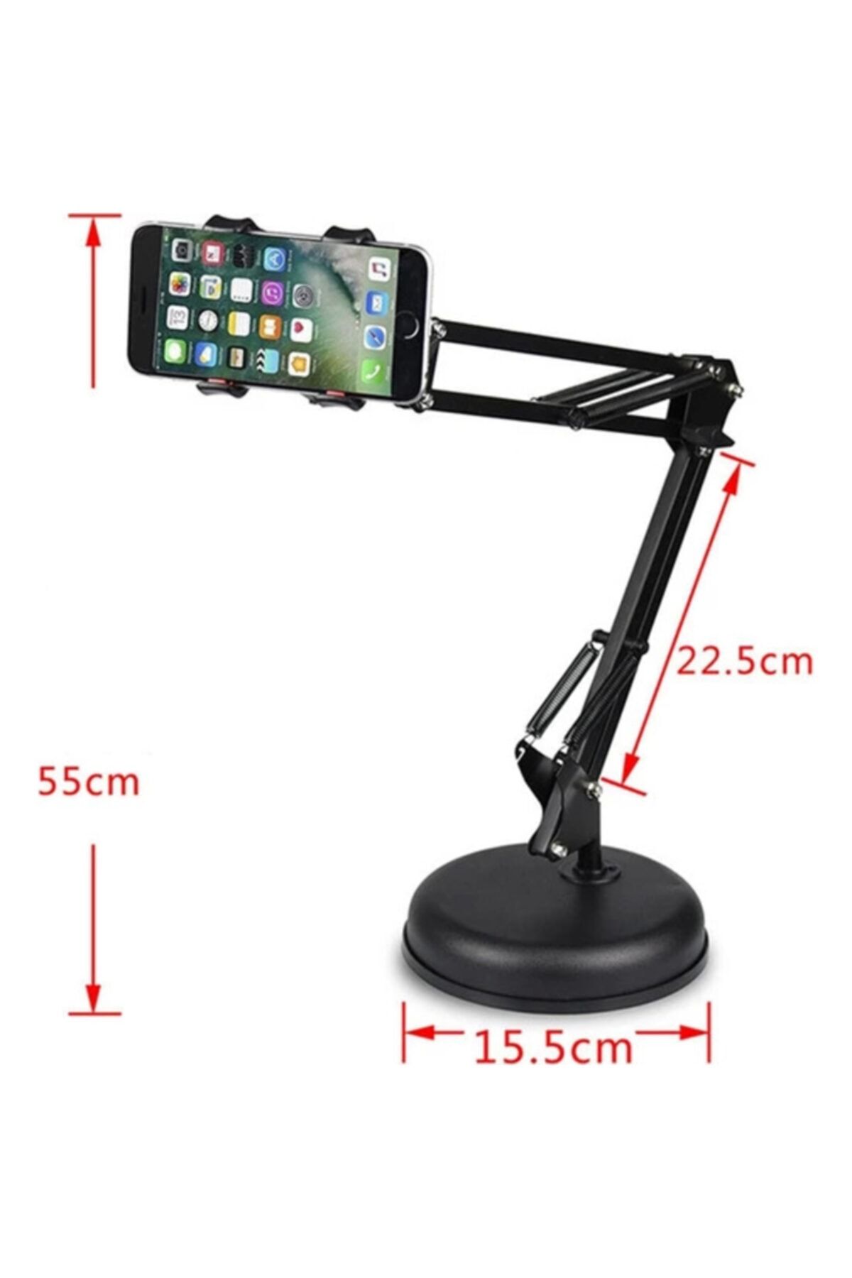 TahTicMer Tablet Tutucu Süspansiyon Standlı Tablalı Masa Sabitlemeli Katlanabilir Universal Ipad Stand