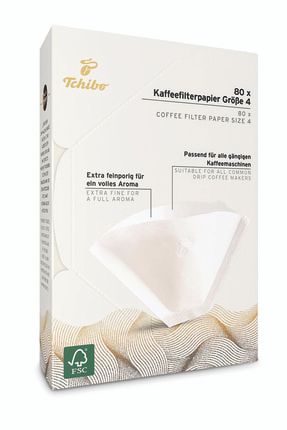 Filtre Kahve Kağıdı 4 Numara 80 Adet Kağıt Filtre FKK4X80