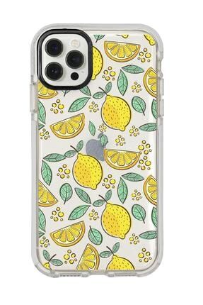 Iphone 12 Pro Max Limon Desenli Candy Bumper Silikonlu Telefon Kılıfı MC12PMCBTS73