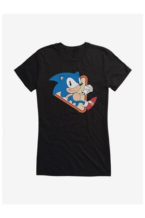 Sonic The Hedgehog Taking A Stroll Siyah Çocuk Tshirt Model 92 05931