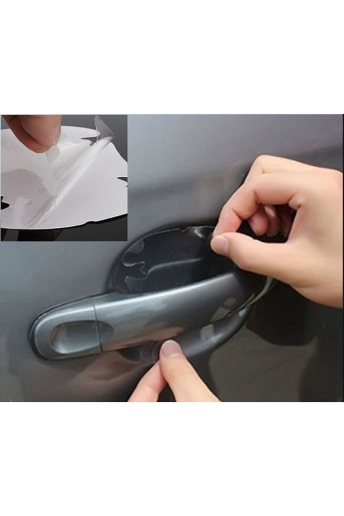 Ecoform Oto Araç Kapı Kolu Koruyucu Çizilme Önleyici Film Şeffaf 4 Adet