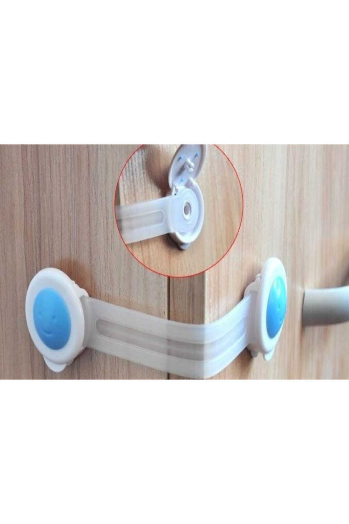 Ecoform 2 Adet Çocuk Bebek Koruma Lastikli Dolap Ve Çekmece Güvenlik Kilidi fotoğrafı 5 (önizleme)