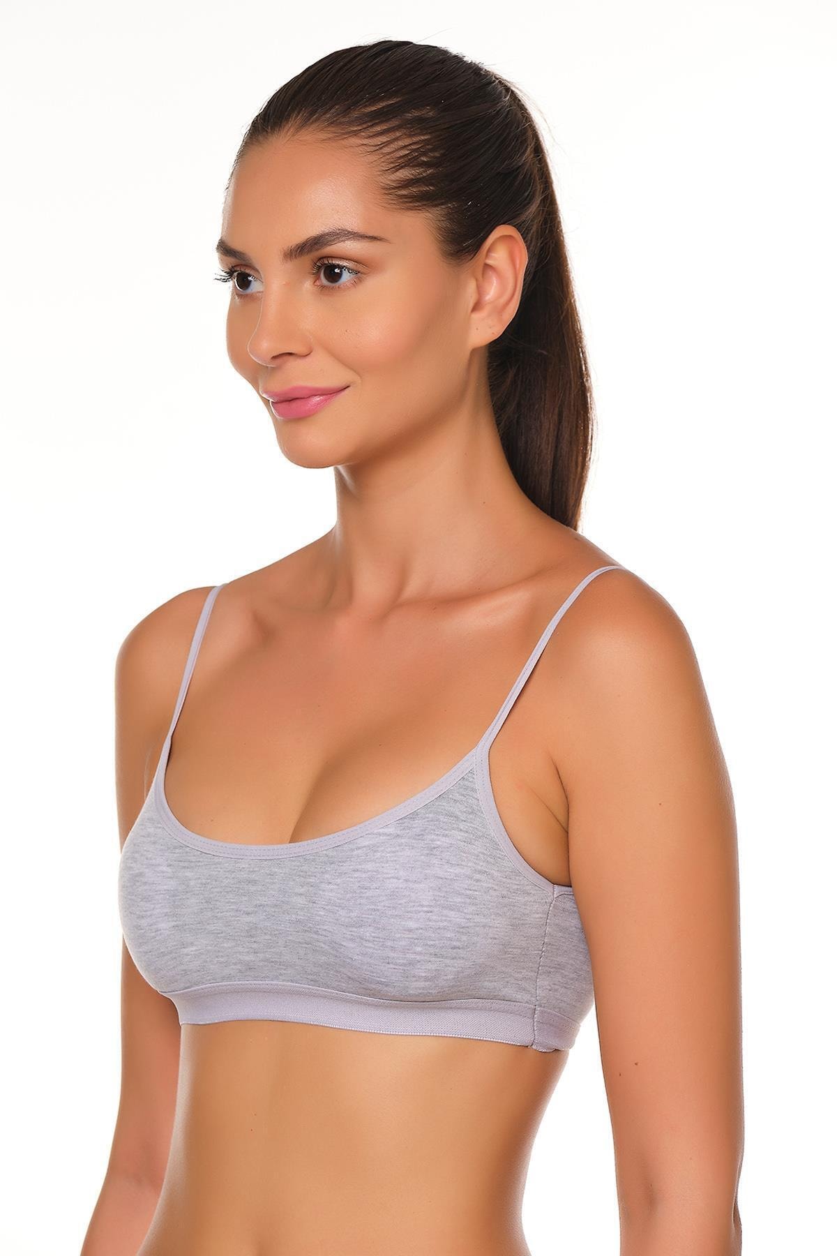LoraDream Kadın Ince Askılı Pedli Sporcu Sütyen 8800 görsel 3