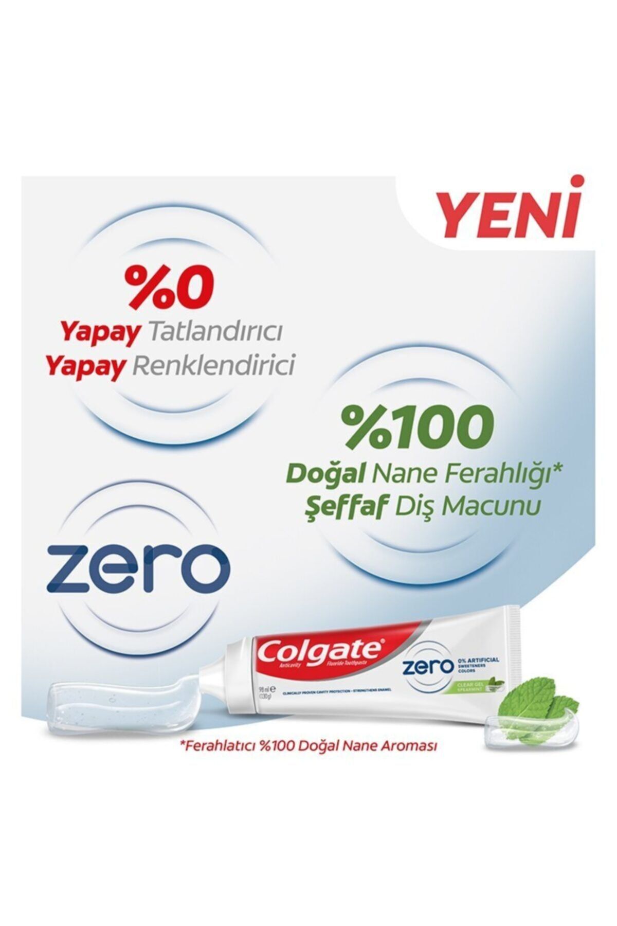 Colgate-Zero Spearmint Transparent Toothpaste 98 ml 3
