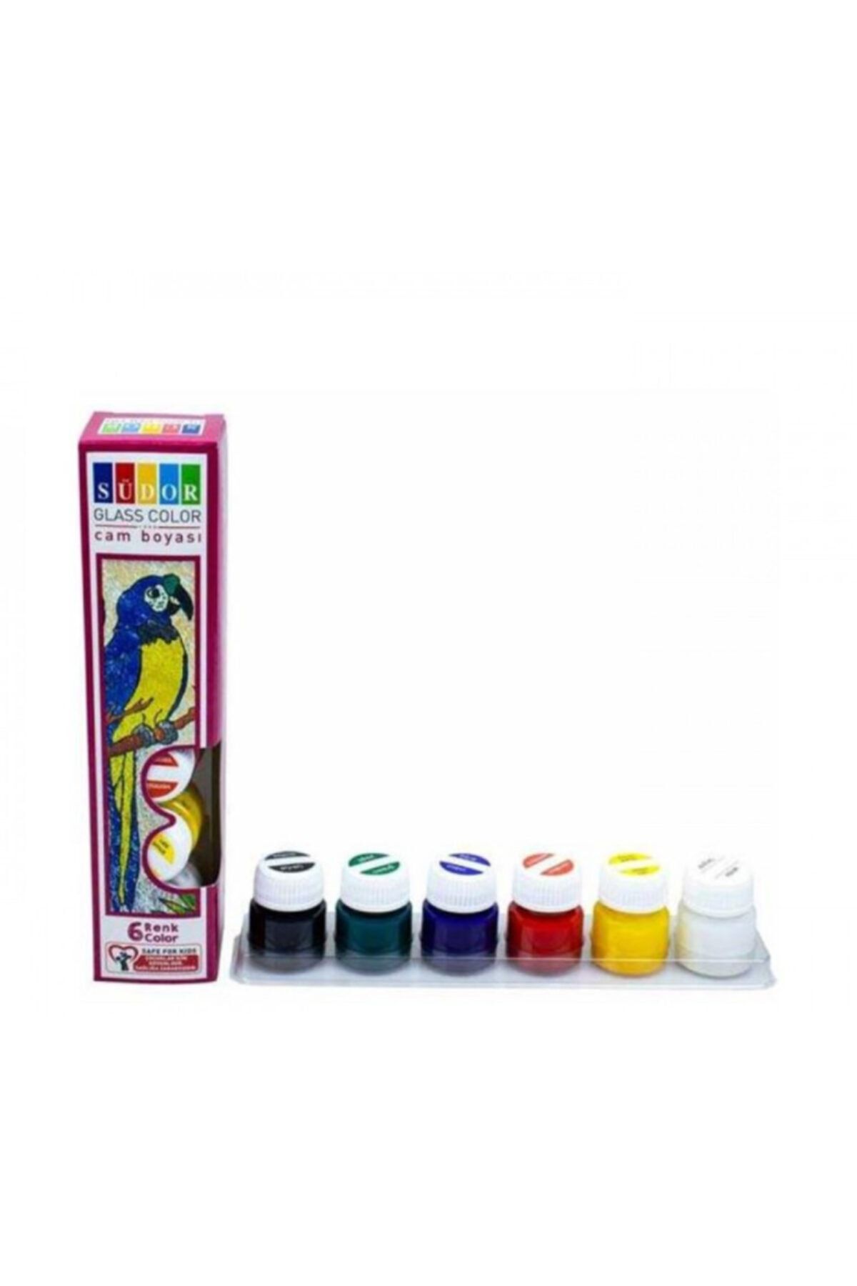 Cam Boyası Su Bazlı Set 10x15 Ml 6renk