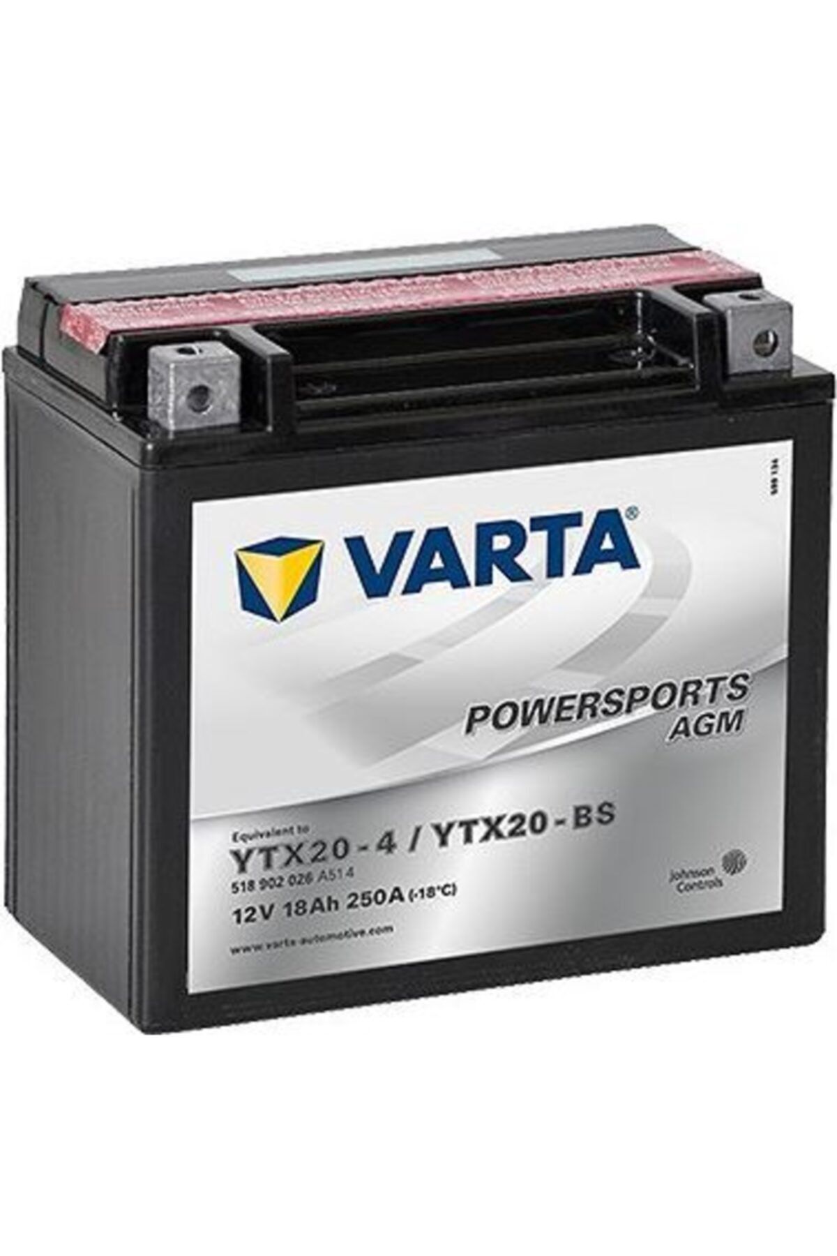 Аккумулятор 20 ампер час. Мото аккумулятор Varta Powersports AGM (518 901 026). Varta 18 Ач ytx20l. Аккумулятор Varta Powersports AGM ytx20-BS. Аккумулятор Varta Powersports AGM ytx20-4.