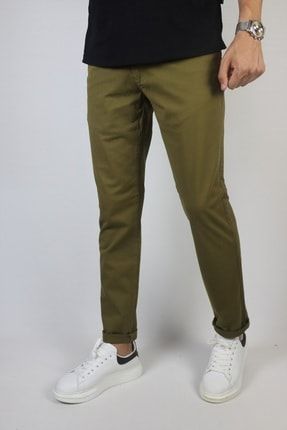 Erkek Yeşil Chino Pantolon 20INP079