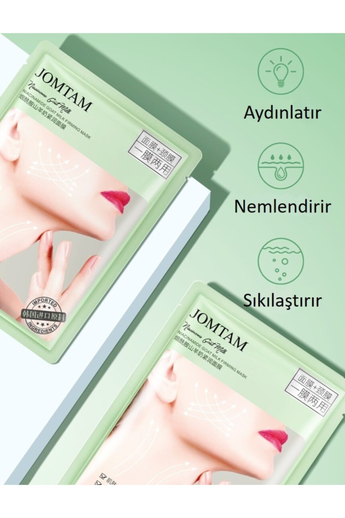 Jomtam Niacinamide ve Keçi Sütlü Sıkılaştırcı Yüz Çene ve Boyun ...
