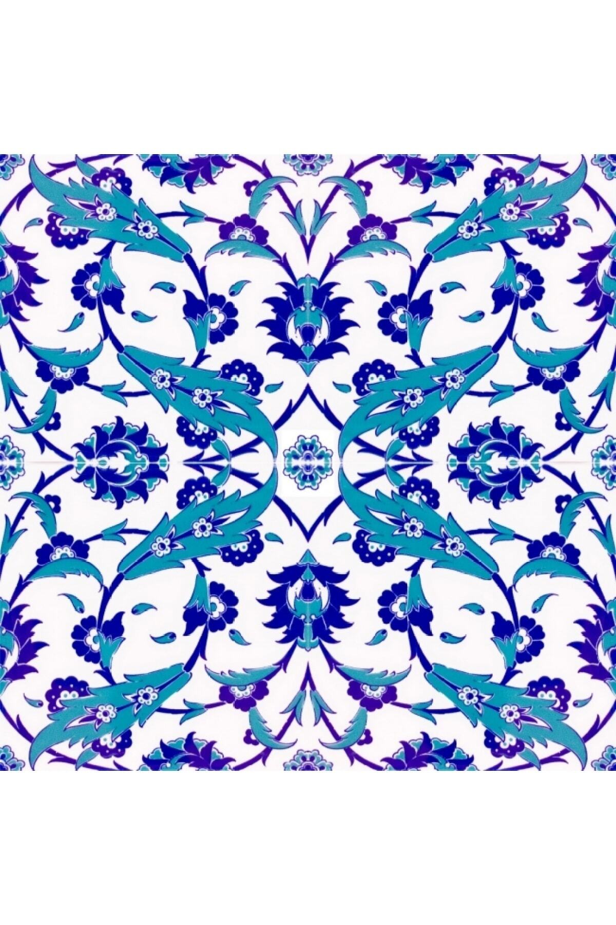 Kütahya Çini Yapı Tasarım Ac32 20x20 Cm 4 Adet Çini Karo