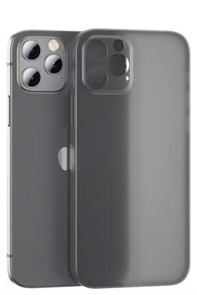 Iphone 12promax 6.68inç Ultra Ince Kılıf Arka Koruma 0.03mm Karbon Şeffaf Mat Parmak Izi Göstermez UCUZMİ ULTRA THİN İPHONE 12PROMAX