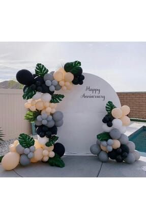 Siyah Beyaz Somon Gri Renklerde Ballon Zinciri YC898751