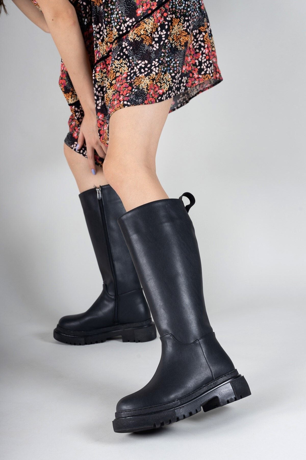 Riccon-Schwarze Damenstiefel 0012360 5