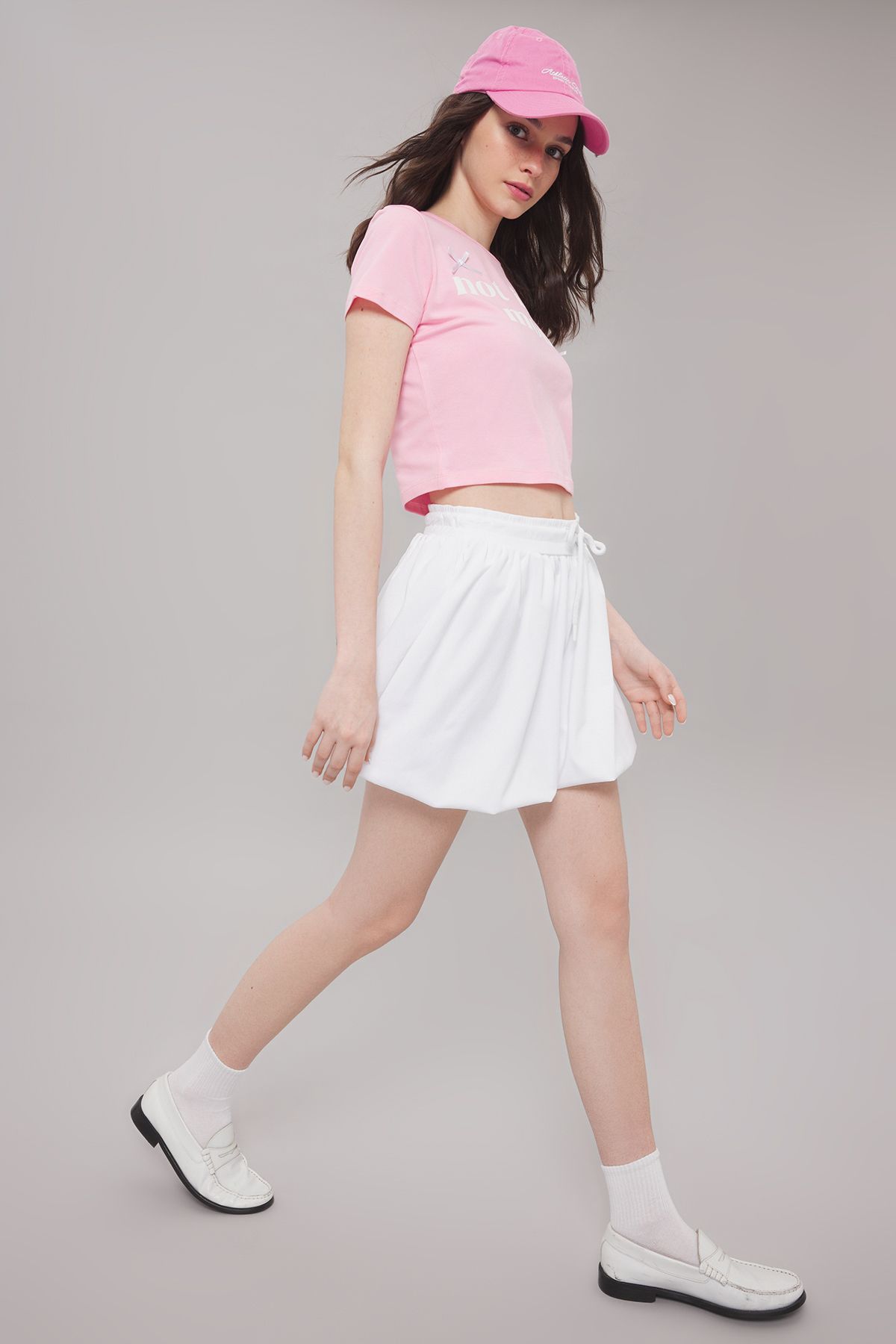 Trendyol Collection Biała Spódnica Mini Z Koronką W Talii I Balonem Twoss25et00066 Kobieta - XS