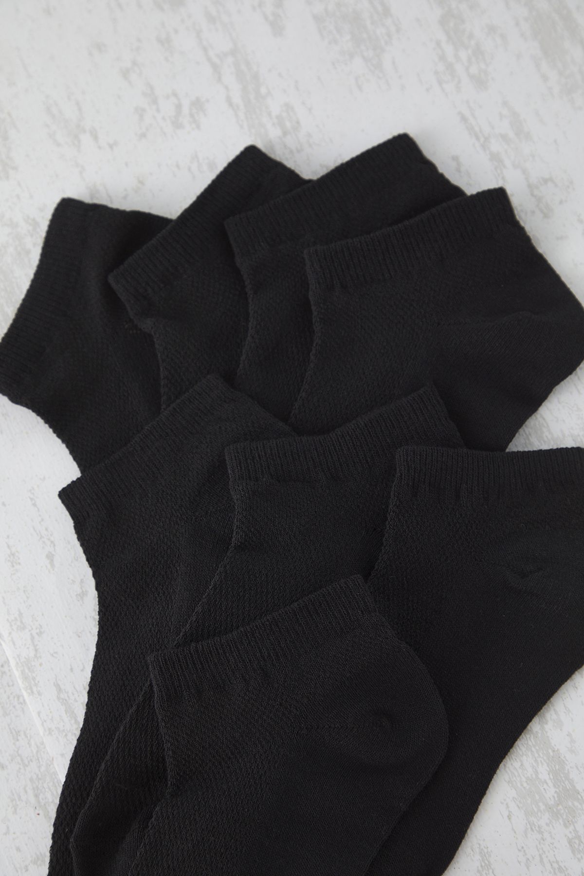 Trendyol Collection-Unisex Μαύρες 8 τεμαχίων αναπνεύσιμες βαμβακερές κάλτσες - TMNSS25CO00016 2