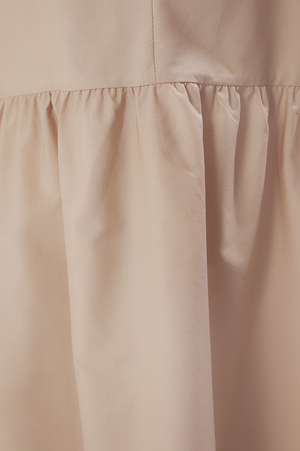 Trendyol Curve-Camel Popeline gewebtes Kleid in Übergröße 3