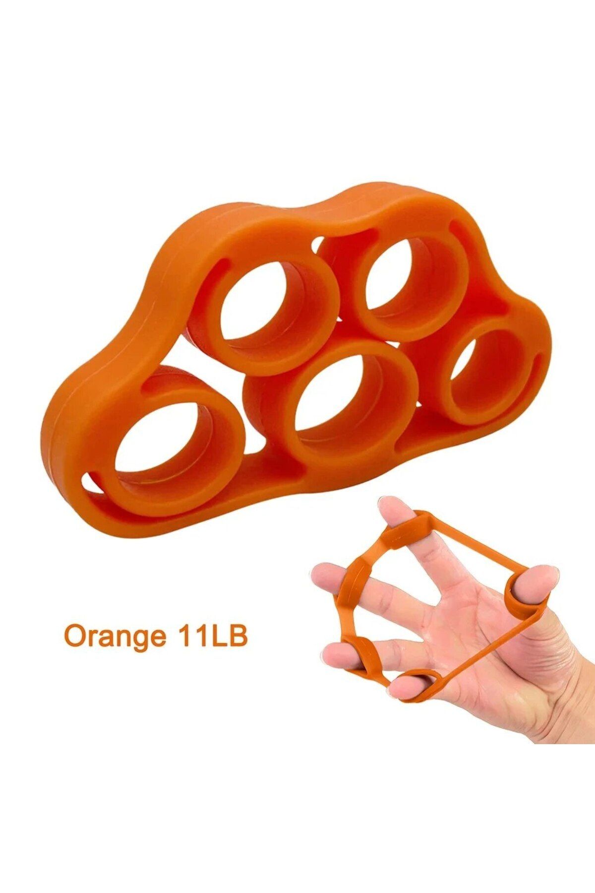 Choice-Orange 11LB 1Pcs 5 Pinch Carpal Expanders Exerciser Wrist Stretcher Finger Gripper Expander Strength 1