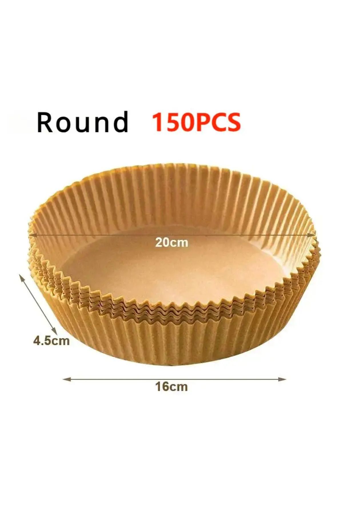 Choice-zhaguo-Round-150pcs 50/100PCS Air Fryer Disposable Paper Square Round Baking Paper Barbecue Plate No 1