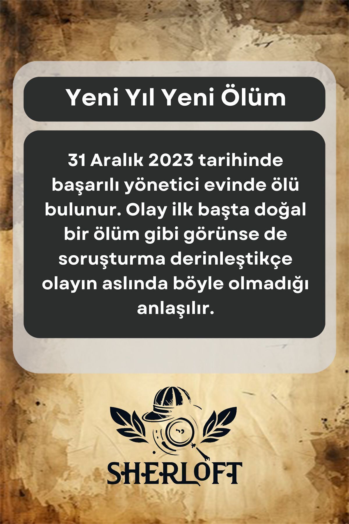 Sherloft Dedektiflik Oyunu - Dedektif Oyunu - Kutu Oyunları - Cinayet Çözme Oyunu - Cinayet Oyunu fotoğrafı 3 (önizleme)