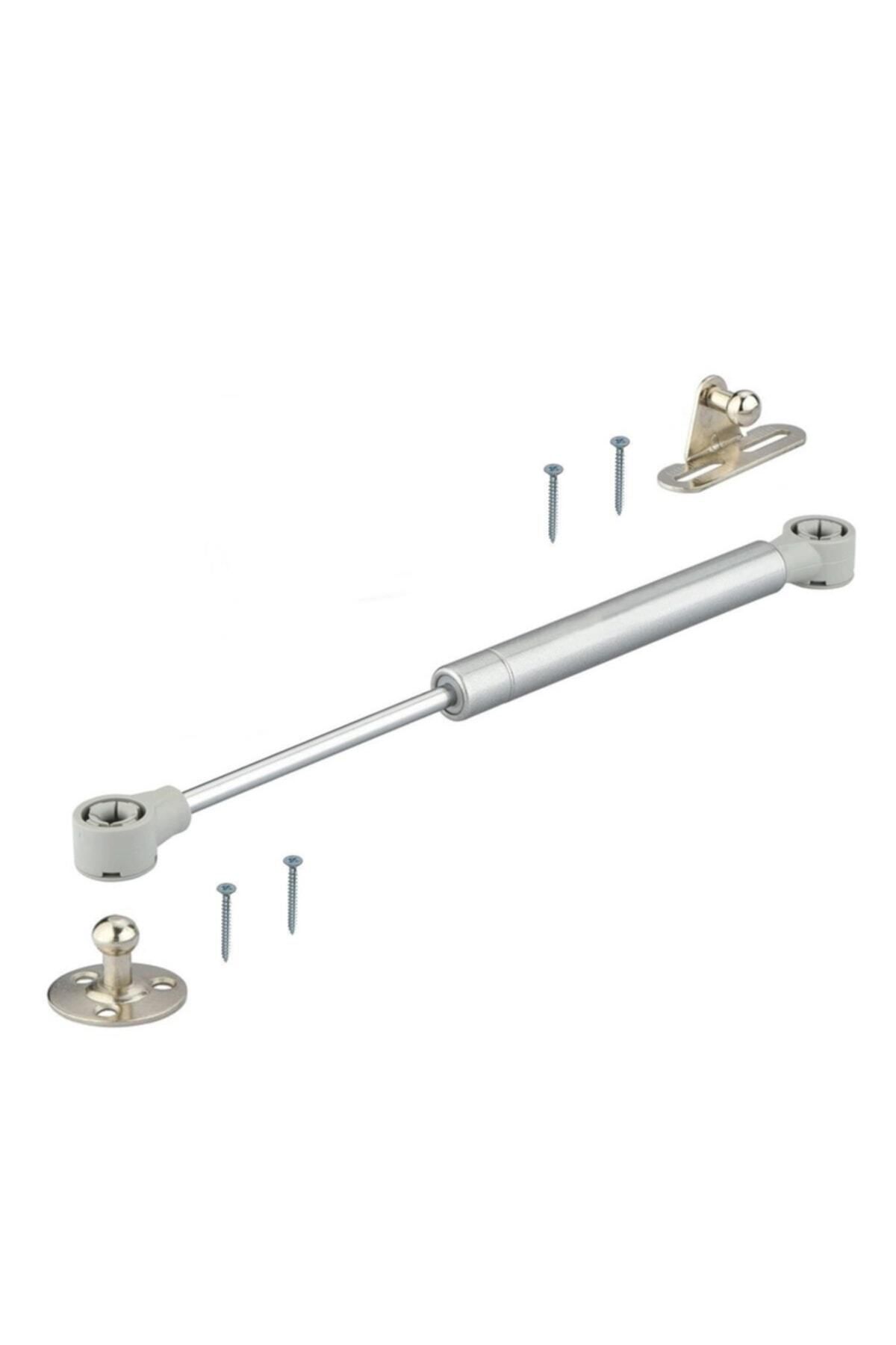 Mikasso 100 N Gazlı Amortisör Piston Kalkar Dolap Kapakları Için 27 Cm Gri Mobilya Makasları Beyaz