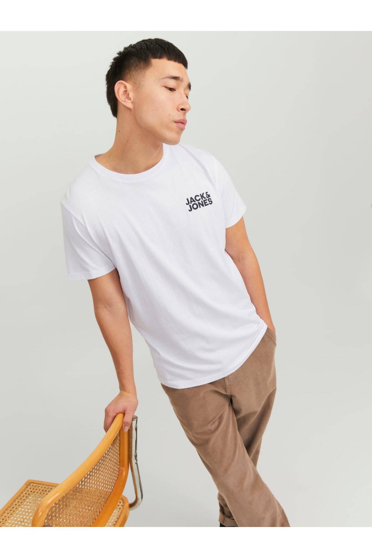 Jack & Jones Jjecorp Logo Tee SS O-neck Noos White görsel 6
